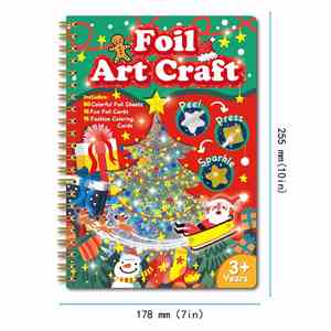 Superbes Articles Créatifs de Noël pour Enfants : Cadeaux d'Anniversaire Amusants, Fournitures de Fête, Activités Artistiques en Feuille Métallisée - Product Image 6