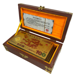 Tùy Chỉnh Trung Quốc Rồng 100 Polymer Ngân Hàng Ghi Chú Vàng Lá Nhựa Tiền Giấy Cho Bộ Sưu Tập Và Quà Tặng - Product Image 2