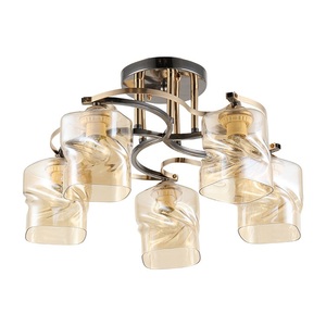 Prodotto più venduto moderno di lusso industriale per bambini camera di vetro 5 luci a soffitto luce - Product Image 2