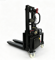 Chariot élévateur électrique portable 200-300 kg, hauteur de levage 1500 mm, rechargeable et connectable à la prise, machine de levage pour entrepôt