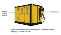 Système hybride de générateur statique SCU GRES-150-100II avec batterie LFP de 76,8 kWh et chargeur EV de 30 kW