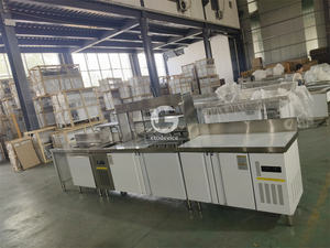 Comptoir de préparation de bubble tea, plan de travail pour bubble tea, comptoir de préparation de bubble tea, lumière bleue - Product Image 4