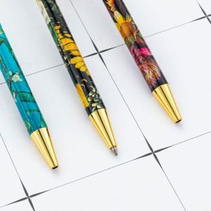 Wholesale 1.0Mm <b>Retractable</b> Heat-Transfer Pattern Ballpoint Hotel Conference Advertising Gift Multi-Color Metal <b>Pens</b> - Product Image 3