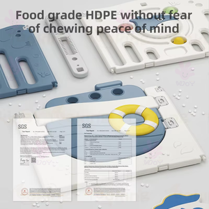 Parc pour bébés <span class=keywords><strong>Master</strong></span> Style Para Bebe Cartoon Corsair Indoor Hdpe Activity Center Grand parc pour bébés avec barrière de sécurité - Product Image 6