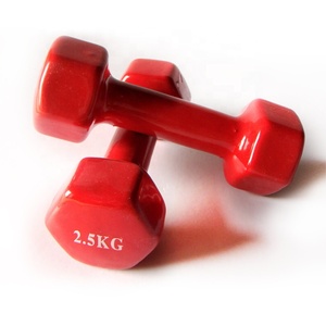 Men's bodybuilding fitness free weights cast vinyl dumbbell neoprene - Product Image 4