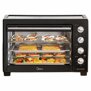 Four électrique Midea 40L, quatre niveaux de cuisson, contrôle indépendant de la température, four multifonctionnel de comptoir - Product Image 1
