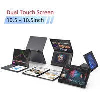 Laptop layar sentuh ganda, Notebook PC YOGA 360 Flip Gaming 10.5 inci 2.2K Intel N95 RAM 32Gb + 1TB M.2 5G WiFi