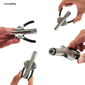 Acoplador de pistola de engrase de alta presión con bloqueo, boquilla manual para bomba de engrase, boquilla de engrase de doble mango - Product Image 6