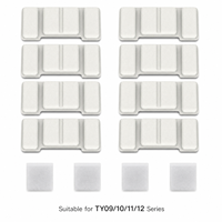 Set Filter Pengganti Seri TY 8+4 Baja Anti Karat Karbon Aktif Bebas BPA untuk Tempat Minum Hewan Peliharaan Grosir OEM