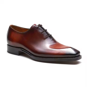 Zapatos Oxford Derby de Cuero de Grano Completo Hechos a Mano de Alta Gama, con Cordones Cuadrados, Transpirables, para Hombre, para Bodas, Estilo Británico, para Negocios - Product Image 3
