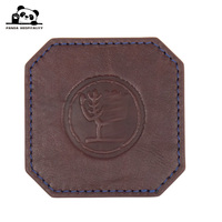 Sacs en cuir imprimés offset couleur unie style classique, tapis de protection de table personnalisables pour hôtels et restaurants