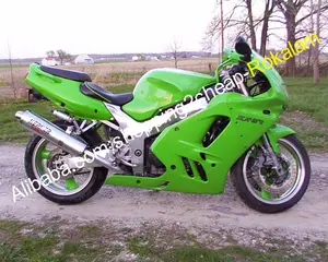 สำหรับ KAWASAKI NINJA ZX9R ZX-9R ZX 9R 9 R 1994 1995 1996 1997 ยอดนิยมสีเขียวตัวถังรถ Fairing Kit