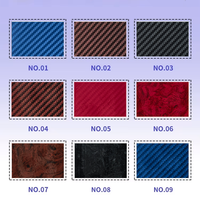 Tissu en cuir PU avec imprimé fibre de carbone pour siège de voiture, volant de course imperméable et élastique