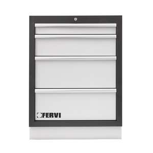 Equipo de Taller, Mobiliario de Taller, Cajonera FERVI de 4 Cajones - Product Image 1