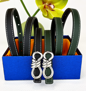 Nuovi disegni Double face da donna sottile in vera pelle con cinturini colorati fibbia con fiocco in vera pelle <span class=keywords><strong>cintura</strong></span> in vita - Product Image 3