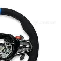 Volant de voiture sport personnalisé en alcantara chauffant style LCI avec fibre de carbone pour BMW G20/G30/G80/G01/G02/G87/M3/M240i/M340