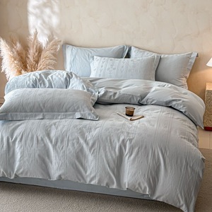 Ensemble de couette 3 pièces en tissu floqué, couette en polyester - Product Image 5
