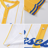 Maillot de baseball américain personnalisé, broderie personnalisée, nom de l'équipe, logo, streetwear, maillots de baseball OEM par sublimation