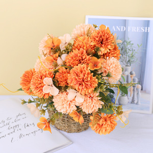 Ramo de Flores Artificiales de Crisantemo, Centro de Mesa para Decoración del Hogar, Bodas, Graduaciones, Halloween, Fotografía - Product Image 1