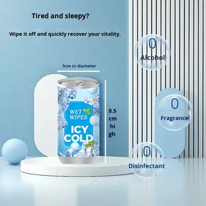 Lingettes Rafraîchissantes Mentholées Nettoyantes <span class=keywords><strong>Visage</strong></span> Anti-Excès de Sébum – Format Voyage Portable (30 Lingettes) pour Adultes - Product Image 3