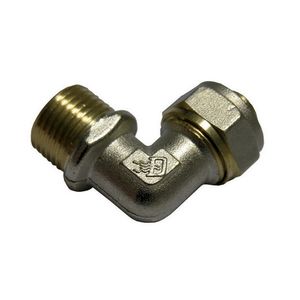 Conector Curvo Macho Ik 3/4 X 20 para Manguera Multicapa, Accesorio de Plomería - Product Image 1