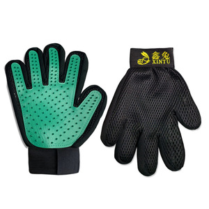 Gants de toilettage pour animaux Xintu, massage 5 doigts pour l'épilation des chats et des chiens, bain des chats à poils courts - Product Image 1