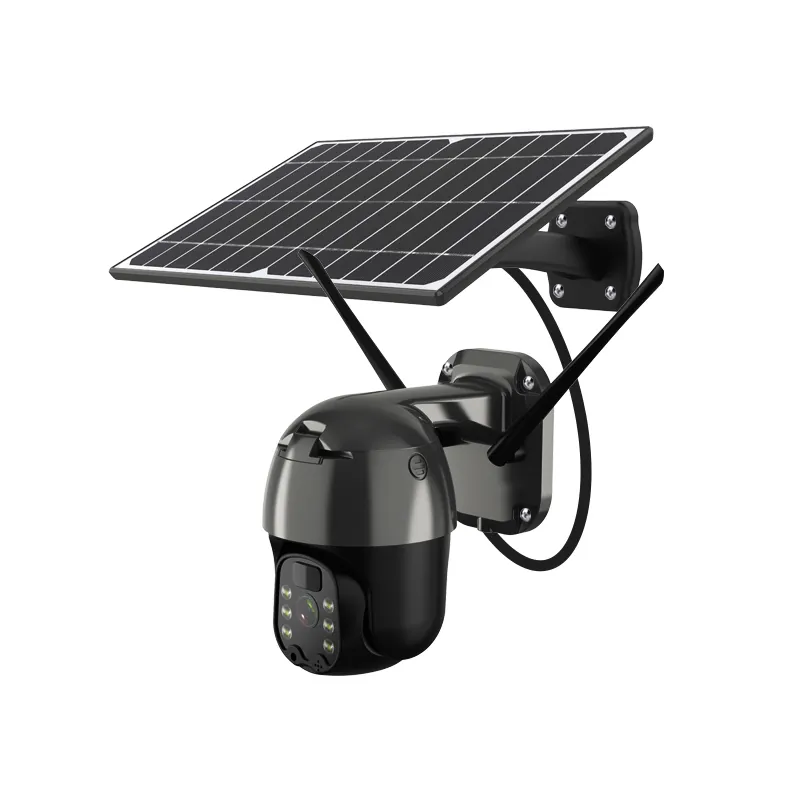 WIFI solar panel waterproof two way voice security camera outdoor CCTV CAMERA with external solar panel PIR Infrared alarm