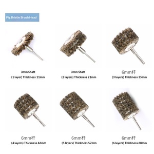 Ensemble complet de brosses de polissage industrielles en acier à poils de cheval, outils de meulage, têtes de <span class=keywords><strong>brosse</strong></span> pour <span class=keywords><strong>perceuse</strong></span> - Product Image 2