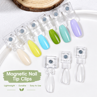 1 pièce Présentoir magnétique en acrylique pour nuancier de vernis à ongles, pour salons de manucure, sélection d'échantillons d'art ongulaire et usage domestique
