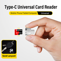 Lecteur de carte OTG XD portable Jaster Mini à fente unique, coque ABS, compatible TF USB Type-C, pour Macbook, Android, modèle T005