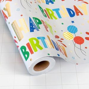 Colored aluminum coated cartoon balloon birthday gift <b>wrapping</b> <b>paper</b> fashionable and youthful gift <b>paper</b> for giving to friends - Product Image 2
