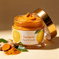 Crème pour le visage au curcuma, crème hydratante éclaircissante à la vitamine C pour les taches brunes, les marques d'acné, anti-âge