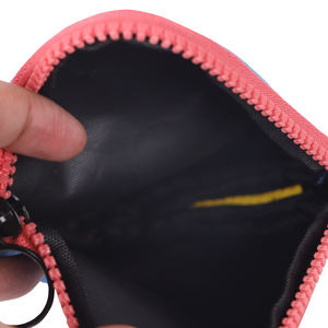 Petit portefeuille pour étudiants transfrontalier avec logo personnalisé, petit sac à main suspendu avec fermeture à glissière, doublure en polyester, petite bourse à monnaie - Product Image 3