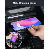 Compatible avec BMW X3 G01 2018-2024 X4 2019-2024, chargeur sans fil, accessoires, matériau ABS chromé, support de tableau de bord, tapis de console centrale