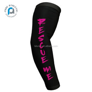 Oem Op Maat Gemaakt Logo Ontwerp Voetbal Arm Mouw Jeugd Elleboog Ondersteuning Beschermende Arm Mouwen Met Grip Opvulling - Product Image 2