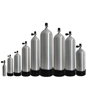 <span class=keywords><strong>Bouteille</strong></span> d'air haute pression en aluminium DeDePu 3000 PSI 15 L avec valve pour la plongée, certifiée CE, pour la plongée technique - Product Image 1