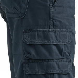 Pantalones cargo de hombre hechos a medida de tendencia Material de algodón suave con diseño elegante de múltiples bolsillos - Product Image 1