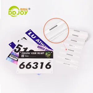 DDJOY Running Race Bibs Large Numbers With Safety Pins For Marathon Race Events- Tyvek Tearproof Waterproof