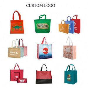 Sacs fourre-tout non tissés personnalisés de haute qualité pour le commerce de détail, sacs d'épicerie multicolores réutilisables pour les activités promotionnelles - Product Image 4