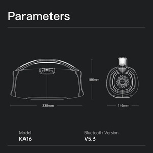 Alta qualità KA16 professionale altoparlante senza fili portatile Audio sistema Audio <span class=keywords><strong>per</strong></span> il Computer del telefono <span class=keywords><strong>cellulare</strong></span> <span class=keywords><strong>per</strong></span> il suono di <span class=keywords><strong>musica</strong></span> - Product Image 5