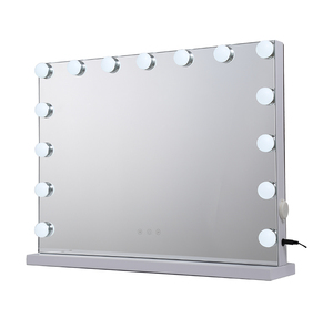 Bán buôn Dimmable dẫn Bóng đèn hình chữ nhật trang điểm Vanity gương 58x46cm một mặt sáng Magnifying Tính năng 15 màu sắc - Product Image 2