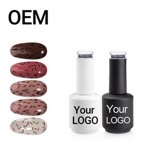 थोक 15 मिलीलीटर काले छिड़क ग्लिटर नाखून अर्ध-मिश्रित नाखून कला डाय डिजाइन गैर विषैले त्वरित सूखा आसानी से सूक शीर्ष कोट नाखून जेल - Product Image 3