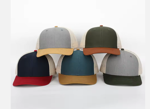 Custom Premium High Quality Classic 6 Panel Plain Blank Richardson 112 Pre Curved Two Tone Gorras <b>Trucker</b> Baseball Cap <b>Hat</b> - Product Image 4