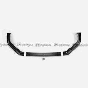 วัสดุ ABS สำหรับ Honda Civic Gen 11 FE FL ลิ้นหน้าทรง L พร้อม canard สีดำเงา - Product Image 2