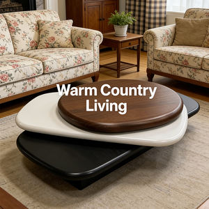 Tavolino da Caffè Impiallacciato Noce in Stile Italiano Minimalista per Soggiorno Moderno e Semplice, Tavolino da Tè Basso Girevole ed Estensibile per Villa - Product Image 2