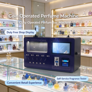 Distributeur automatique de parfums avec paiement par pièces et cartes, barre de distribution avec éclairage interne supérieur pour les emporia de cosmétiques et les mezzanines de beauté - Product Image 4