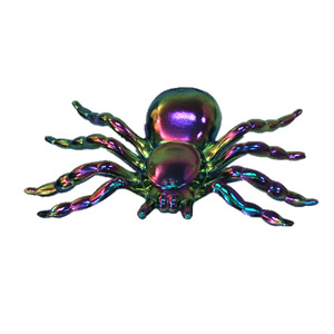 Spooky Hollow Oil Slick <b>Spiders</b> 2 Pack Iridescent Halloween Decoration - Product Image 5