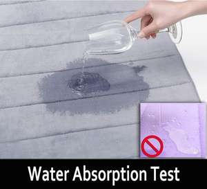 (CHAKME)15MM Diseño de baño lavable Impermeable Antideslizante Alfombra de espuma viscoelástica Baño Tapete de baño - Product Image 4