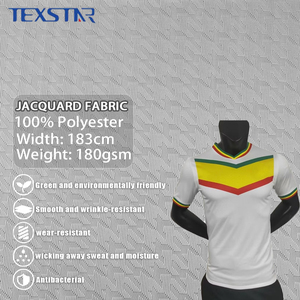 <span class=keywords><strong>Telas</strong></span> Textiles Jacquard de Poliéster 100% de Diseño Personalizado para Ropa, Camiseta de Fútbol, Tejido de Malla para Sublimación - Product Image 1