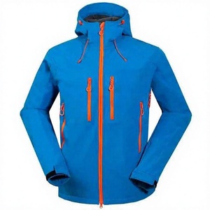 High Quality <b>Thin</b> Men's Hooded Canvas Softshell Windproof <b>Waterproof</b> Outdoor Winter <b>Jacket</b> Custom Design Raincoat Workwear Front - Product Image 5